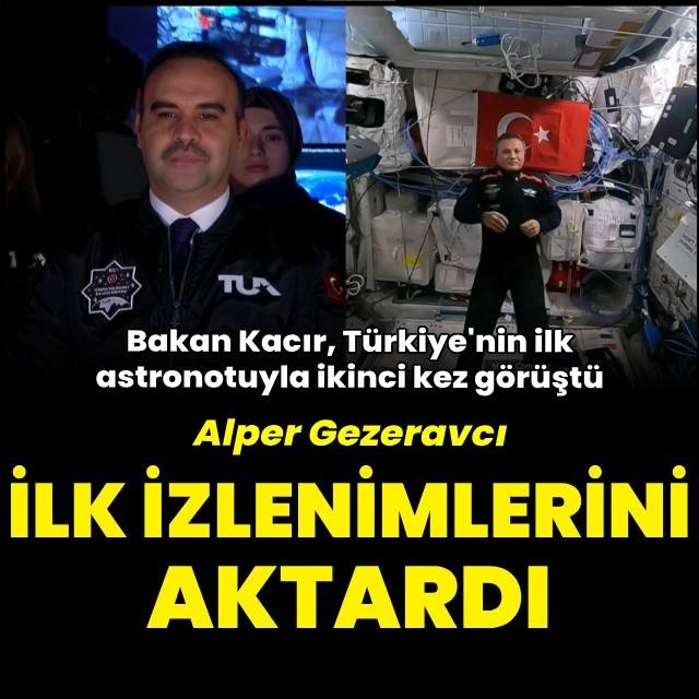 Bakan Kacır, Gezeravcı ile konuştu