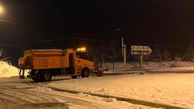 Bolu Dağı'ndaki trafiğe kar freni