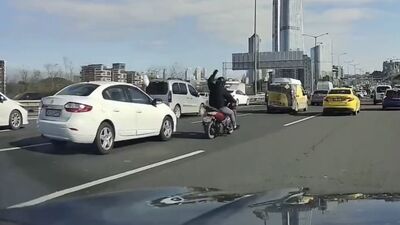 Ayna kırdı takla attı!