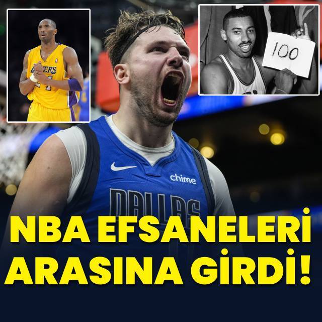 Doncic, NBA efsaneleri arasına girdi!
