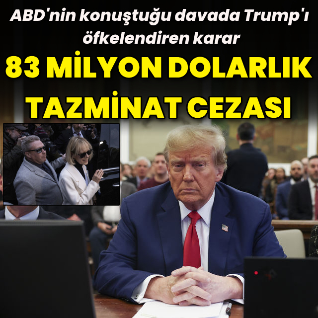 Trump, 83 milyon dolar tazminat ödeyecek