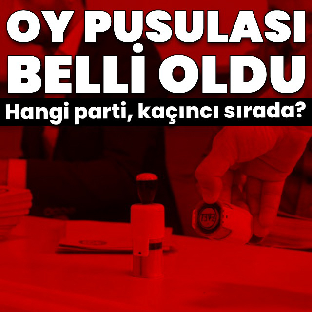Partilerin pusuladaki yerleri belli oldu