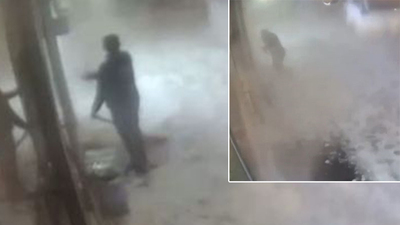 Hem korkuttu hem gülümsetti! O anlar kamerada!