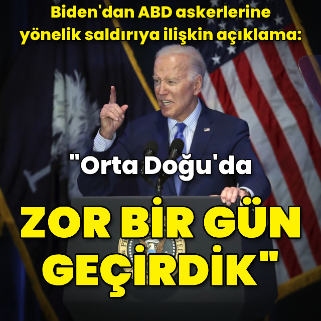 Biden: Orta Doğu'da zor bir gün geçirdik