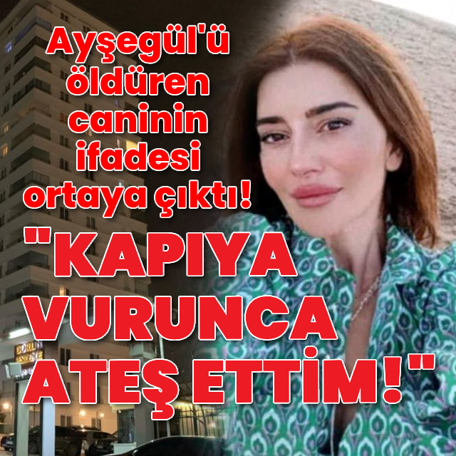 Ayşegül'ü öldüren caninin ifadesi ortaya çıktı!