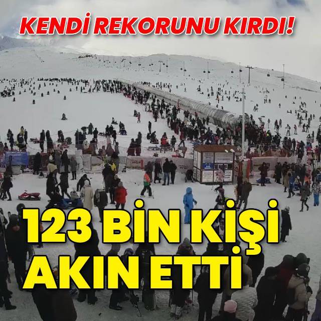 Kendi rekorunu kırdı... 123 bin kişi akın etti!
