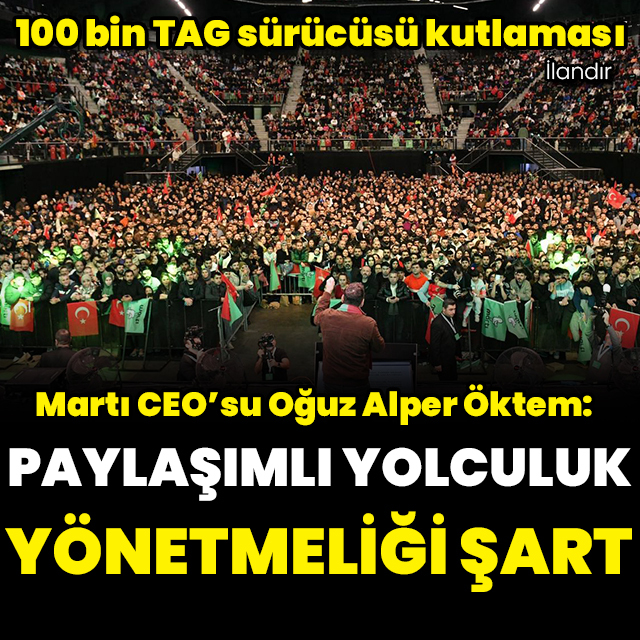 100 bin TAG sürücüsünü kutladı