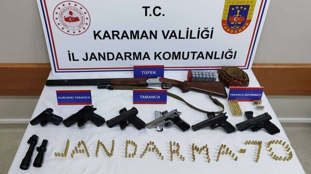Karaman'da silah kaçakçılığı operasyonu
