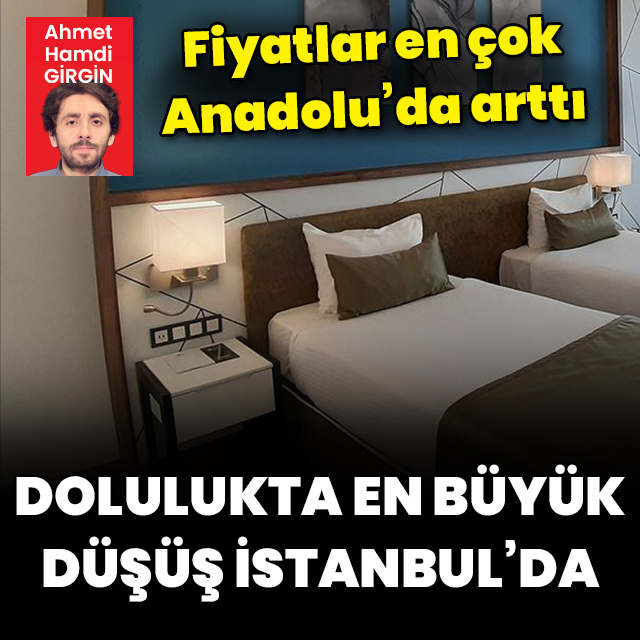 En büyük düşüş İstanbul'da