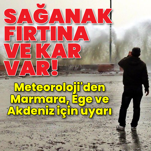 Yağmur, kar ve fırtına alarmı! Bu bölgeler dikkat