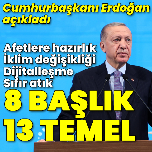 Cumhurbaşkanı Erdoğan AK Parti'nin seçim beyannamesini açıkladı! İ