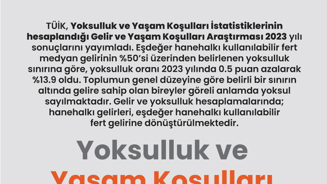 Yoksulluk ve Yaşam Koşulları İstatistikleri