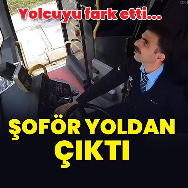 Yolcu rahatsızlandı, şoför yoldan çıktı