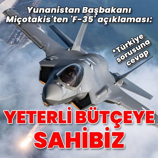 Yunanistan: Bütçemiz F-35 filosu için yeterli