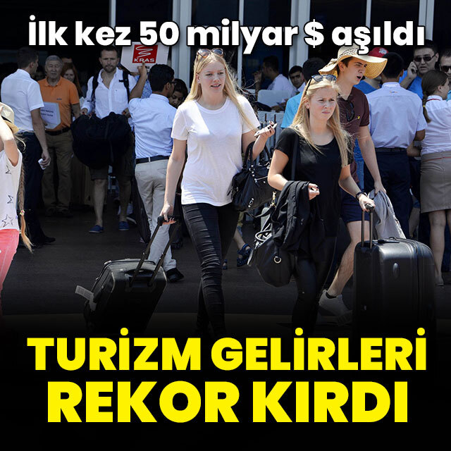 Turizm gelirlerinde rekor