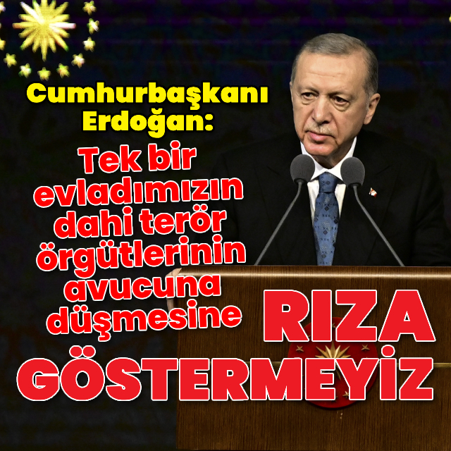 Cumhurbaşkanı Erdoğan'dan açıklamalar