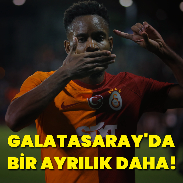 Galatasaray'da bir ayrılık daha!