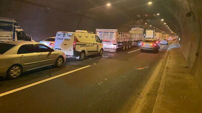 Osmaniye'de tünelde zincirleme kaza