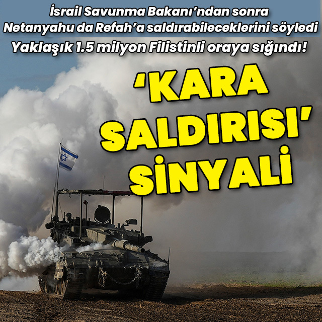 Netanyahu'dan "kara saldırısı" sinyali