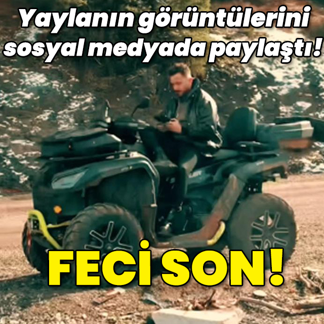 Yaylanın görüntülerini sosyal medyada paylaştı... Uçuruma yuvarlandı!