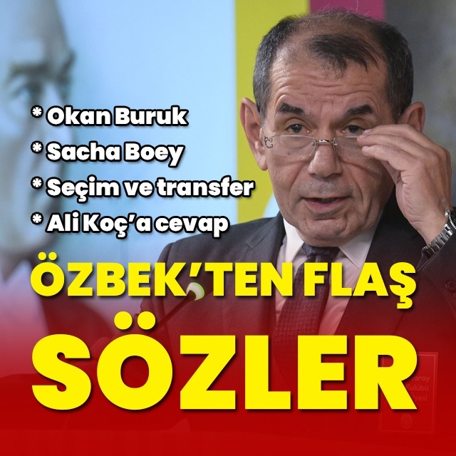 Dursun Özbek'ten flaş açıklamalar!