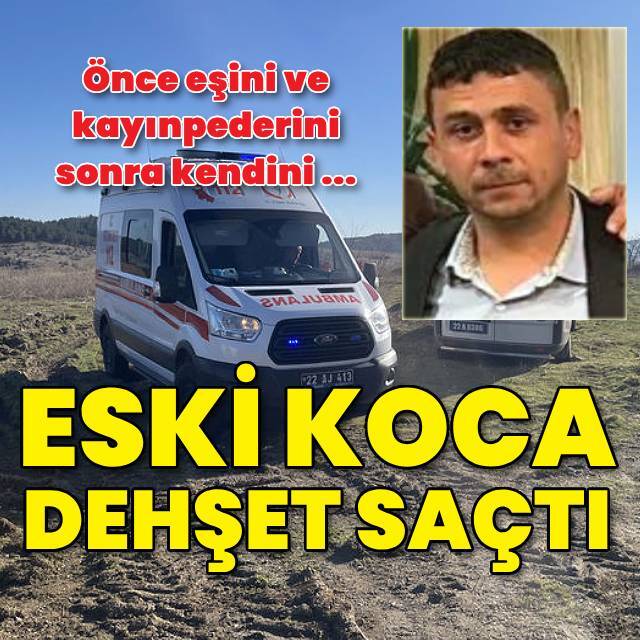 Eşi ve kayınpederini vurup kendi canına kıydı