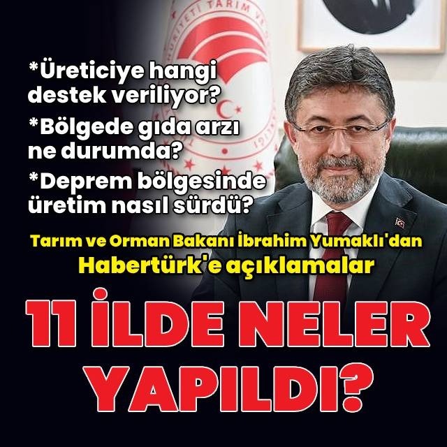 Bakan Yunaklı'dan Habertürk'e açıklamalar