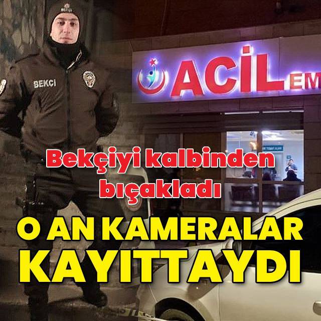 Bıçağı bekçinin kalbine sapladı!