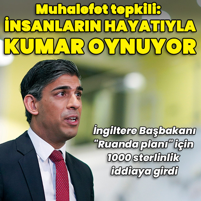 1000 sterlinlik "Ruanda planı" iddiası