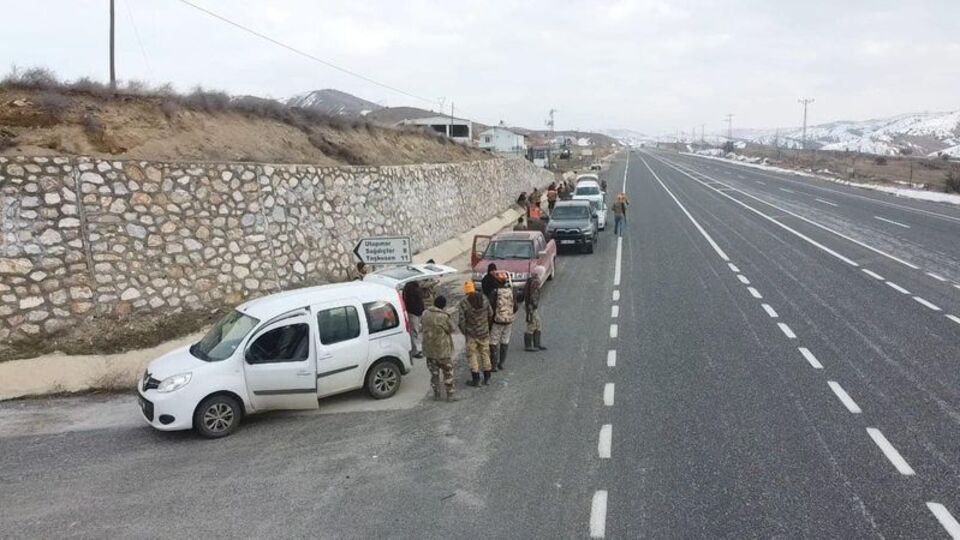 Yaban domuzlarına karşı "sürek avı" yapıldı