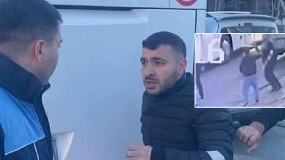 O anlar kamerada! Zabıtaya döner bıçağıyla feci saldırı!