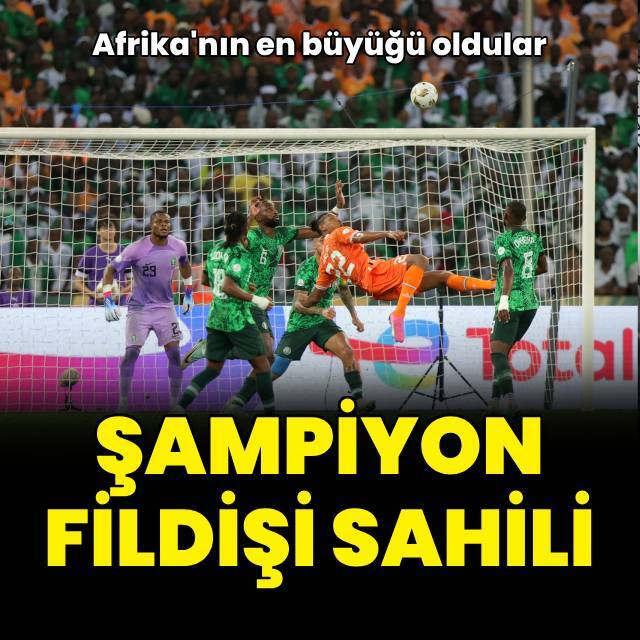 Afrika Kupası'nda şampiyon Fildişi!