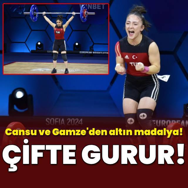 Cansu ve Gamze'den altın madalya!