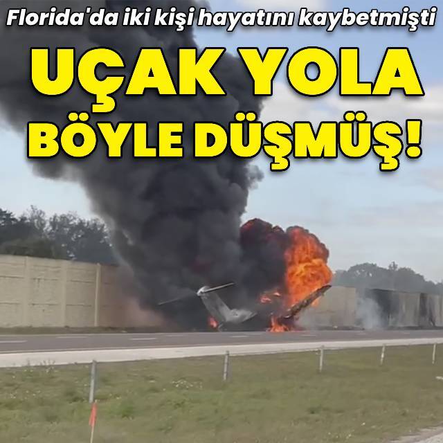 Uçağın yola düşüş anı ortaya çıktı!