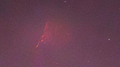 'Kızıl cin' Türkiye'de fotoğraflandı