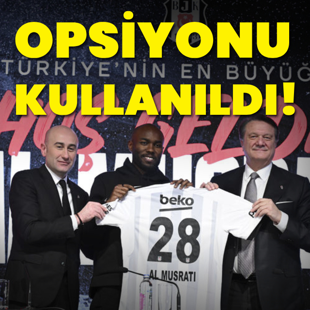 Beşiktaş, Al-Musrati'nin opsiyonunu kullandı