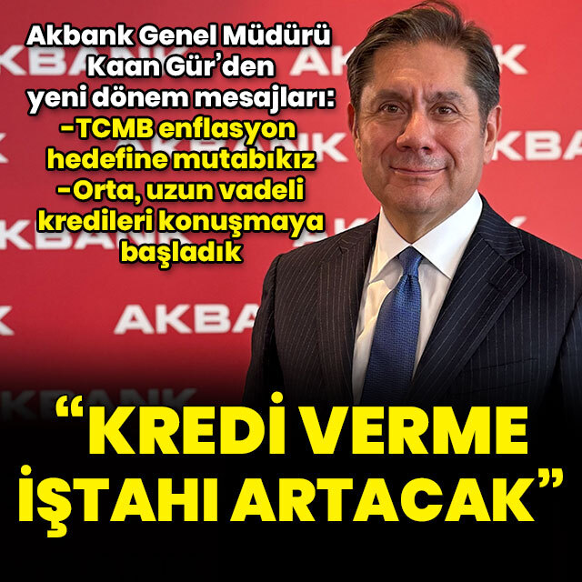 "Bankaların kredi verme iştahı artacak"