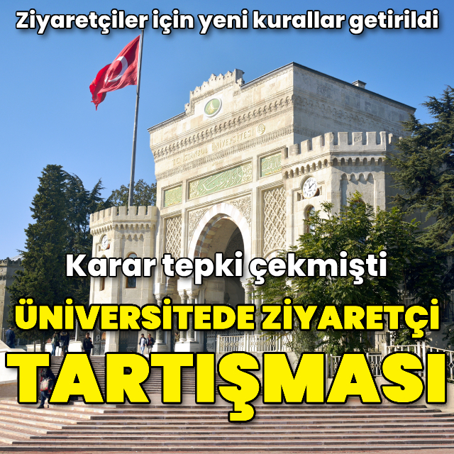 Üniversitede ziyaretçi tartışması