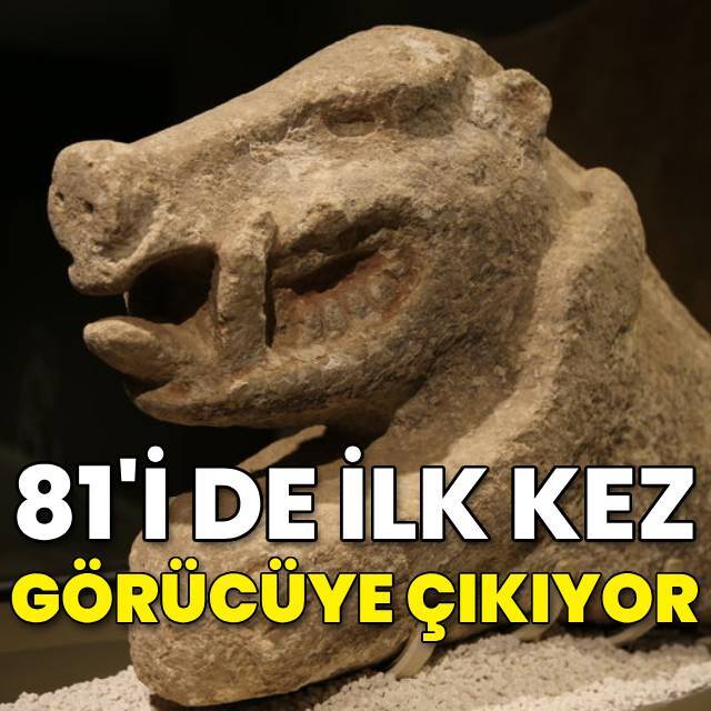 81 eser ilk kez görücüye çıkıyor