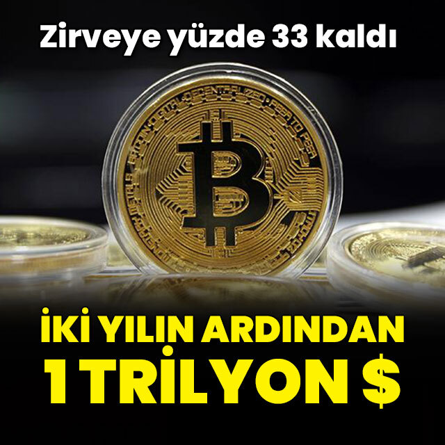 Bitcoin 1 trilyon dolarlık değeri aştı