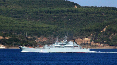 Rusya'nın çıkarma gemisi Tsezar Kunikov Ukrayna'da batırıldı