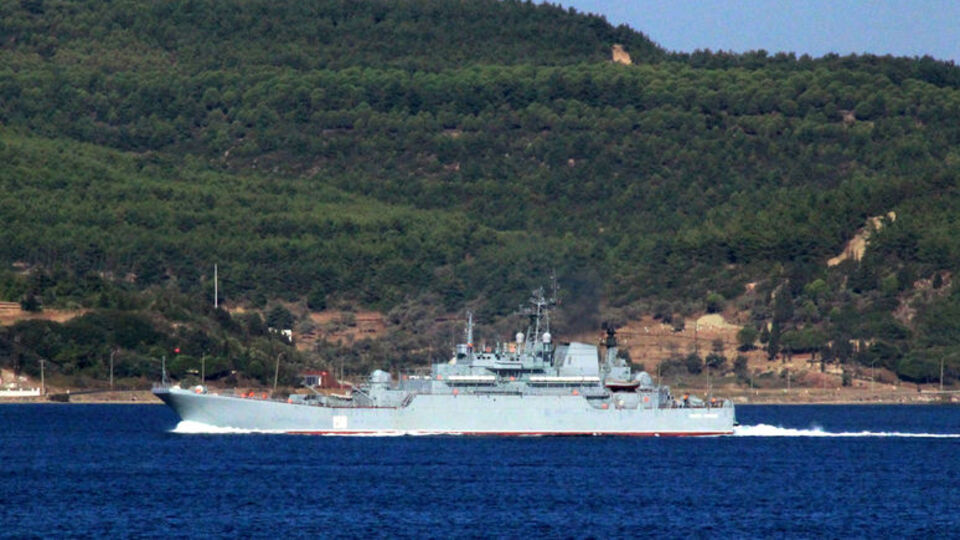 Rusya'nın çıkarma gemisi Tsezar Kunikov Ukrayna'da batırıldı