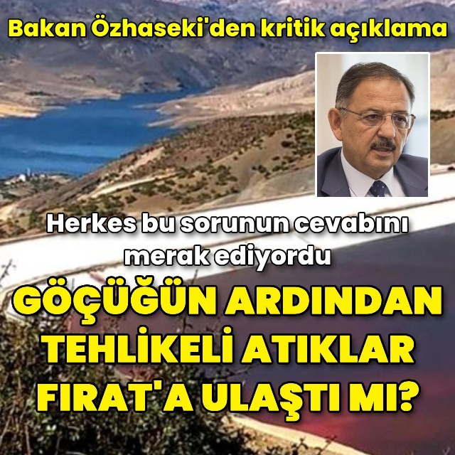 Özhaseki'den önemli açıklama
