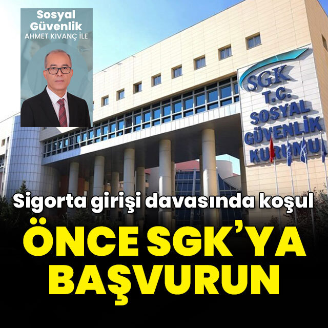 Önce başvuru sonra dava