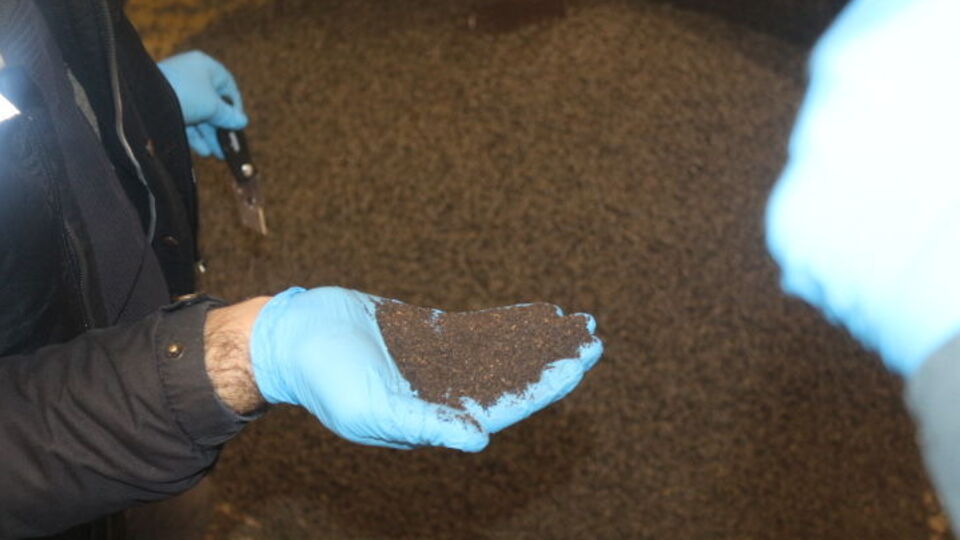 Odun kömürlerinin içinden kaçak çay çıktı!