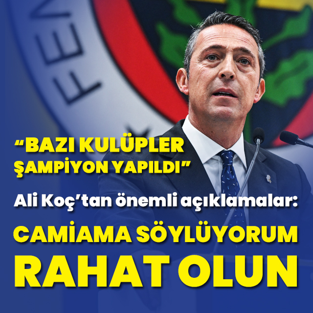 "Camiama sesleniyorum, rahat olun"