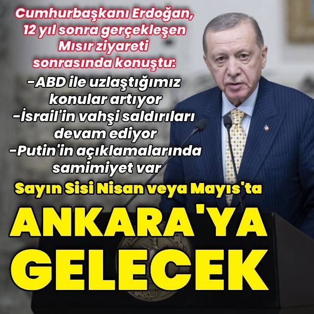 Cumhurbaşkanı Erdoğan BAE ve Mısır dönüşünde konuştu