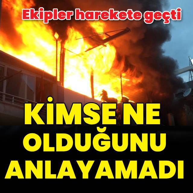 Mersin'de iş yerinde çıkan yangın korkuttu