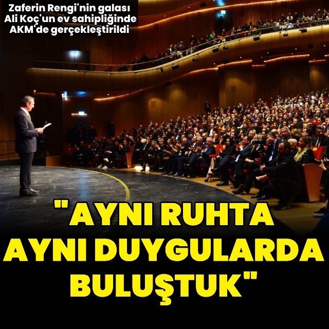 "Aynı ruhta, aynı duygularda buluştuk"