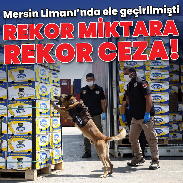 Rekor uyuşturucuya rekor ceza!